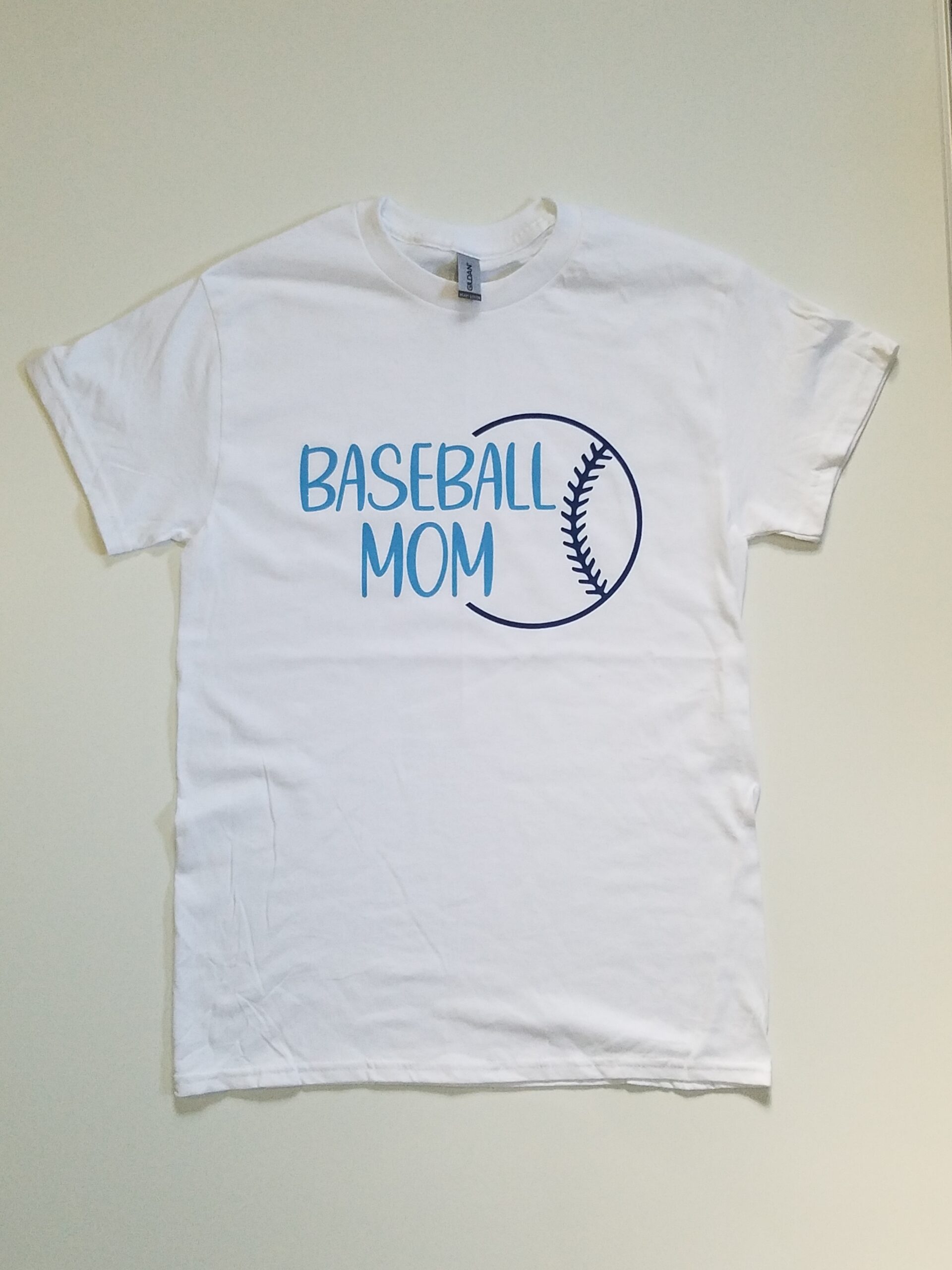 White Baseball Mom Tshirt