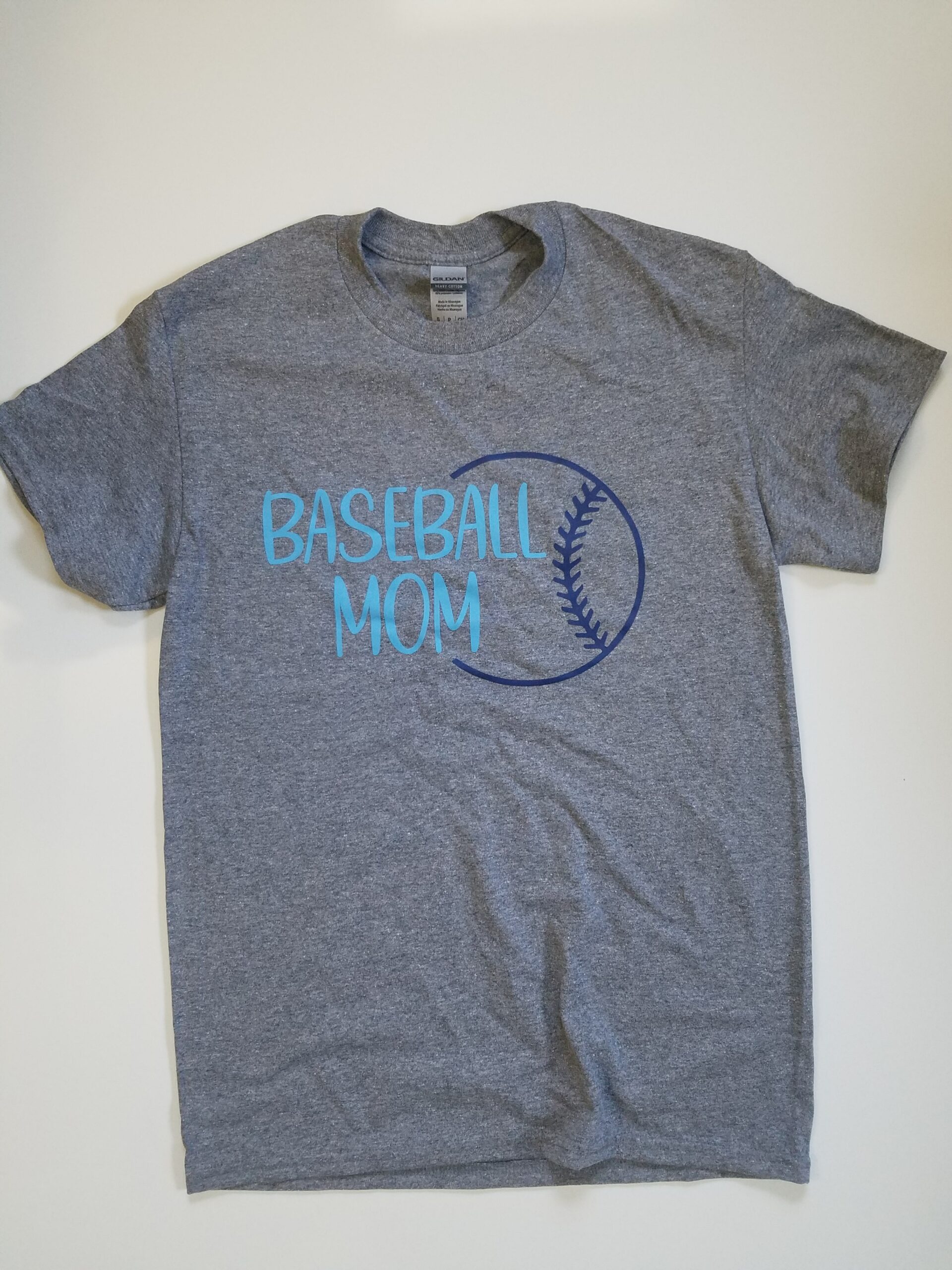 Gray Baseball Mom Tshirt